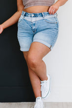 Load image into Gallery viewer, Judy Blue Twice As Much Full Size Run Two-Tone Shorts