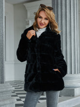 Load image into Gallery viewer, Long Sleeve Collared Teddy Jacket with Pockets
