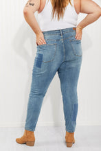 Load image into Gallery viewer, Judy Blue Full Size Patch Boyfriend Jeans