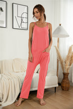 Load image into Gallery viewer, Patch Pocket Cami Jumpsuit