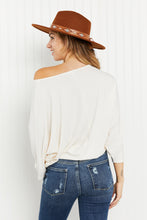 Load image into Gallery viewer, Andree by Unit Toasting Almonds Full Size Dolman Sleeve Knit Top