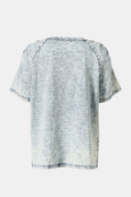 Load image into Gallery viewer, Acid Wash Denim T-Shirt and Side Tie Skirt Set