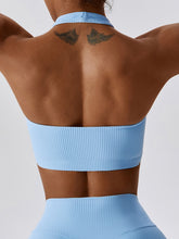 Load image into Gallery viewer, Halter Neck Sleeveless Cropped Tank Top