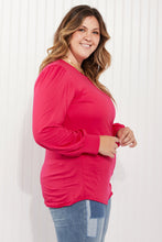 Load image into Gallery viewer, Acting Pro Asheville Full Size Balloon Sleeve Top