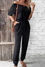 Load image into Gallery viewer, Off-Shoulder Jumpsuit with Pockets