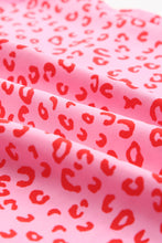 Load image into Gallery viewer, Leopard Print Lace Short Sleeve Blouse