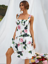 Load image into Gallery viewer, Floral Sleeveless Layered Dress