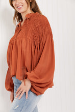 Load image into Gallery viewer, HYFVE Romance Smocked Blouse DIBS ROME