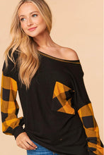 Load image into Gallery viewer, Haptics Full Size Plaid Dropped Shoulder Sweatshirt