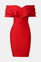Load image into Gallery viewer, Layered Off-Shoulder Bodycon Dress