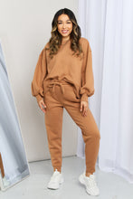 Load image into Gallery viewer, Zenana Dropped Shoulder Sweatshirt and Drawstring Waist Joggers Set