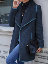 Load image into Gallery viewer, Open Front Turn-Down Collar Plush Coat