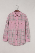 Load image into Gallery viewer, Plaid Spliced Corduroy Shacket