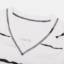 Load image into Gallery viewer, Striped Long Sleeve V-Neck Tee