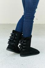 Load image into Gallery viewer, Forever Link Bow Detail Faux Suede Leather Snow Boots