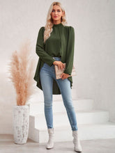 Load image into Gallery viewer, Long Puff Sleeve High-Low Blouse
