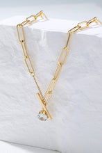 Load image into Gallery viewer, Front-Clasp Cable Chain Necklace with Rhinestone DIBS 0001