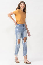 Load image into Gallery viewer, Lovervet Full Size Amari Destroyed High Rise Crop Straight Jeans