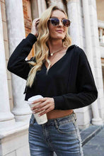 Load image into Gallery viewer, Crop Hoodie Sweetshirt