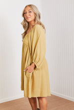 Load image into Gallery viewer, GeeGee Angel of Mine Full Size Crochet Yoke Mini Dress