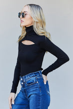 Load image into Gallery viewer, Kimberly C Cutout Turtleneck Long Sleeve Bodysuit