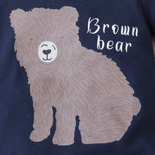 Load image into Gallery viewer, Baby Boy Bear Graphic T-Shirt and Animal Print Shorts Set