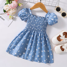 Load image into Gallery viewer, Printed Square Neck Smocked Dress