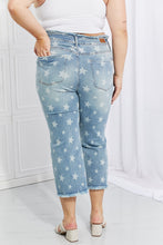 Load image into Gallery viewer, Judy Blue Full Size Parker Star Print Crop Straight Jeans