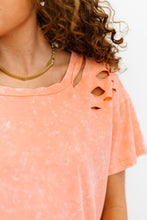 Load image into Gallery viewer, BiBi Friday Nights Mineral Wash Distressed Tee