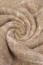 Load image into Gallery viewer, Plaid Turtleneck Fringe Detail Poncho