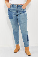 Load image into Gallery viewer, Judy Blue Full Size Patch Boyfriend Jeans