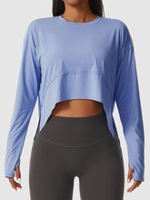 Load image into Gallery viewer, High-Low Slit Sports Top