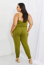 Load image into Gallery viewer, Capella Comfy Casual Full Size Solid Elastic Waistband Jumpsuit in Chartreuse