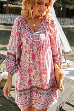 Load image into Gallery viewer, Bohemian Balloon Sleeve Dress DIBS BOHO