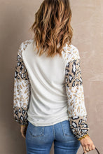 Load image into Gallery viewer, Halloween Leopard Skull Graphic Long Sleeve Top