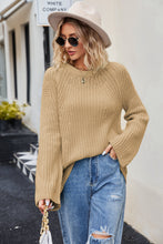 Load image into Gallery viewer, Raglan Sleeve Waffle Knit Sweater