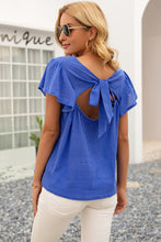 Load image into Gallery viewer, Knotted Cut Out Back Top