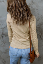 Load image into Gallery viewer, Drawstring Gathered Detail Long Sleeve Knit Top