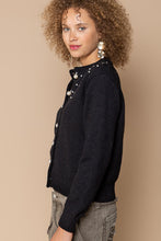 Load image into Gallery viewer, POL Bead Detail Ribbed Trim Cardigan
