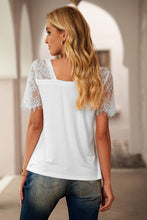 Load image into Gallery viewer, DIBS 6150 Side Lace V Neck T-Shirt
