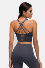 Load image into Gallery viewer, Criss Cross Back Sports Bra Top