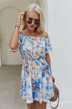 Load image into Gallery viewer, Off-Shoulder Short Flutter Sleeve Mini Dress