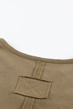 Load image into Gallery viewer, Notched Neck Dropped Shoulder Top