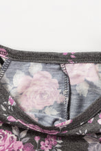 Load image into Gallery viewer, Girls Floral Striped Raglan Sleeve Dress