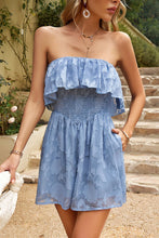 Load image into Gallery viewer, Strapless Layered Smocked Romper