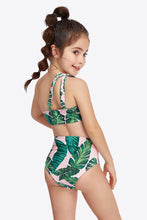 Load image into Gallery viewer, Ruffled One-Shoulder Buckle Detail Two-Piece Swim Set