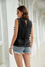 Load image into Gallery viewer, Lace Scalloped Keyhole V-Neck Tank