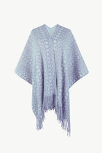 Load image into Gallery viewer, Fringe Hem Open Front Poncho