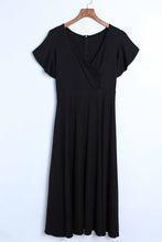 Load image into Gallery viewer, Flutter Sleeve Surplice Midi Dress
