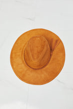 Load image into Gallery viewer, Fame Forever My Moment Suede Fedor Hat in Brown